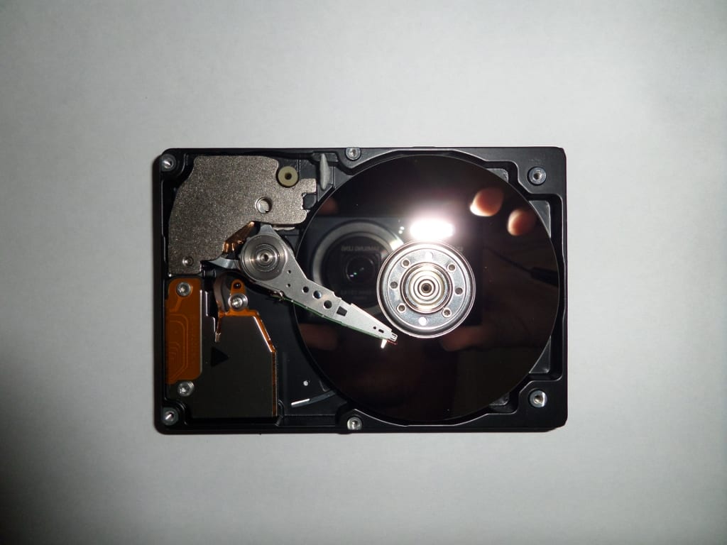 A laptop hard drive. In the long run, these are a fraction of the cost of storage offered by cloud computing.