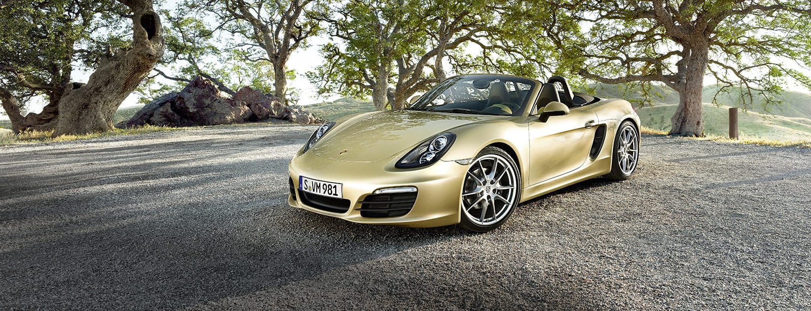 Porsche Boxter - gold.