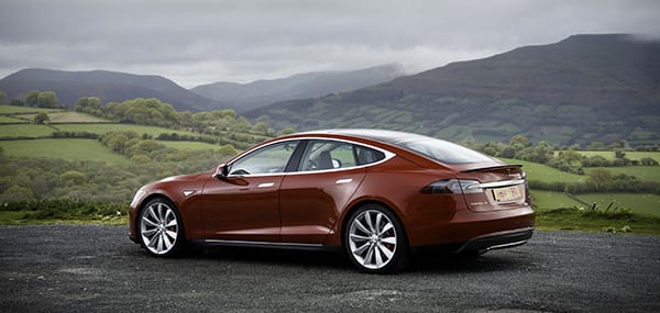A Model S in Wale. This vehicle got a Euro NCAP 5-star safety rating.