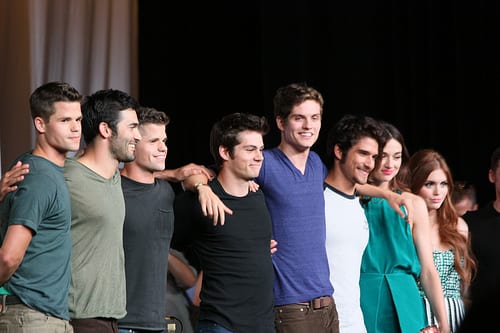 The Carver brothers, Tyler Hoechlin, Dylan O'Brien, Daniel Sharman, Tyler Posey, Crystal Reed, and Holland Roden.