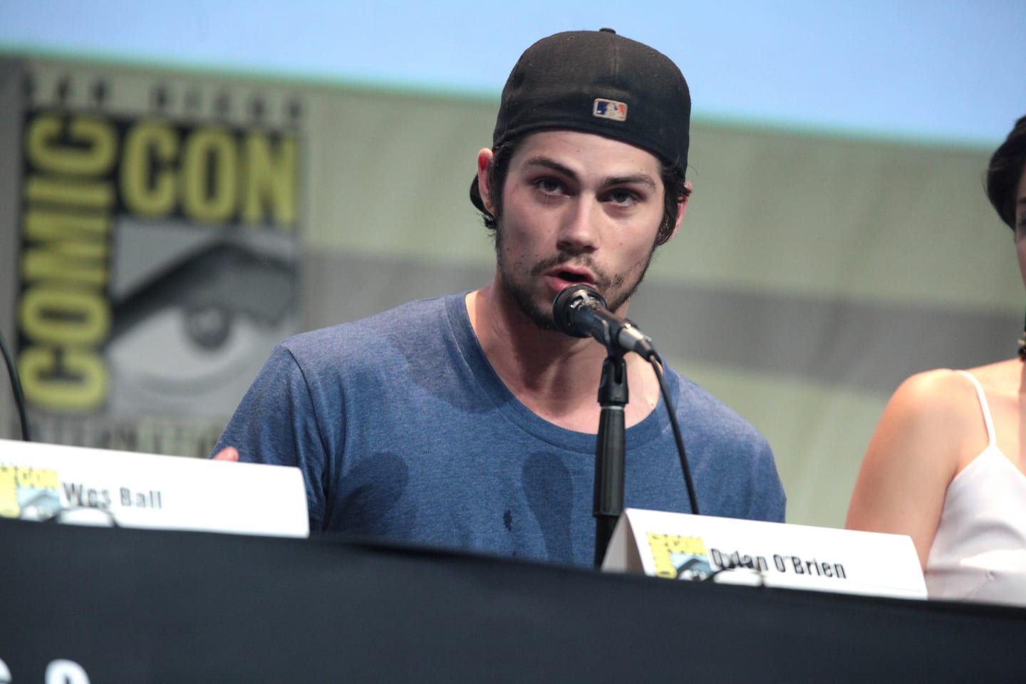 Dylan O'Brien attended the Comic Con conference for 'The Maze Runner' film