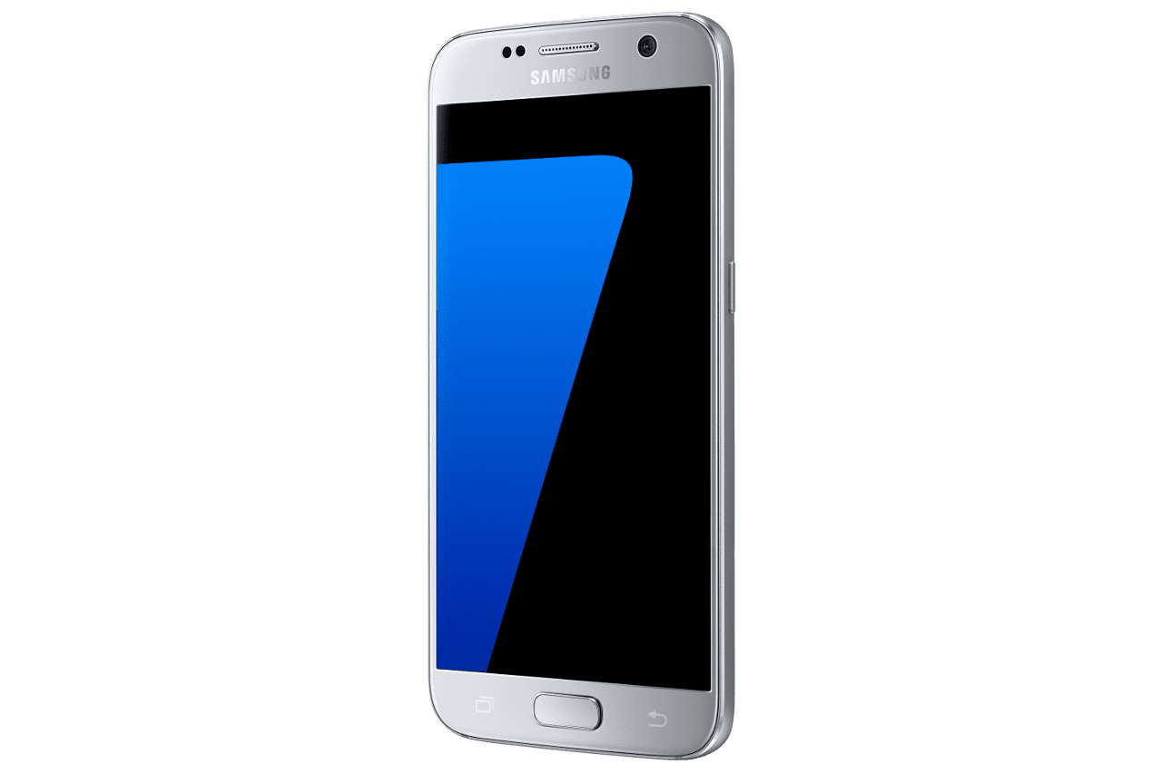 Samsung Galaxy S7 smartphone. Titanium silver.