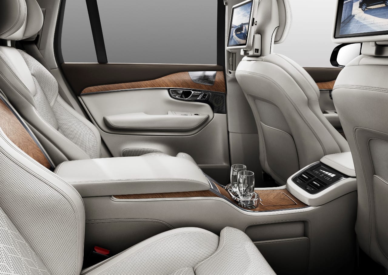 Interior of the 2017 Volvo XC90 luxury SUV