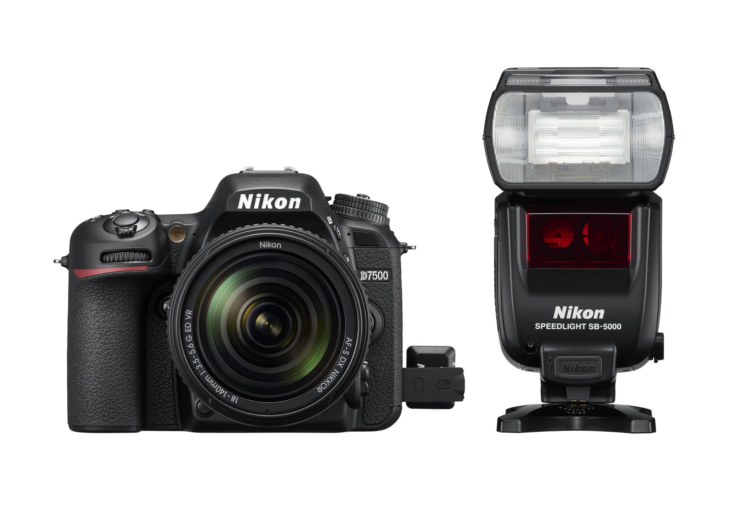 Nikon D7500 with external flash.