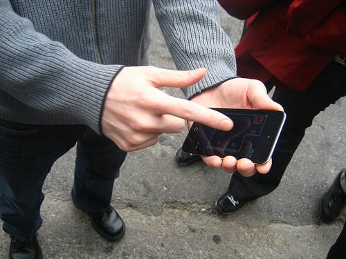 Man holding phone