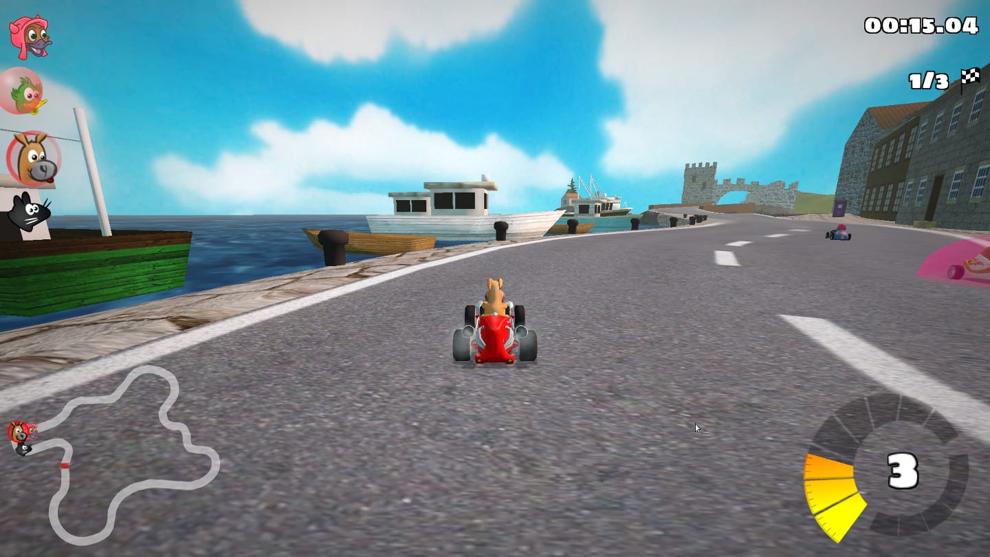 SuperTuxKart: A Linux game