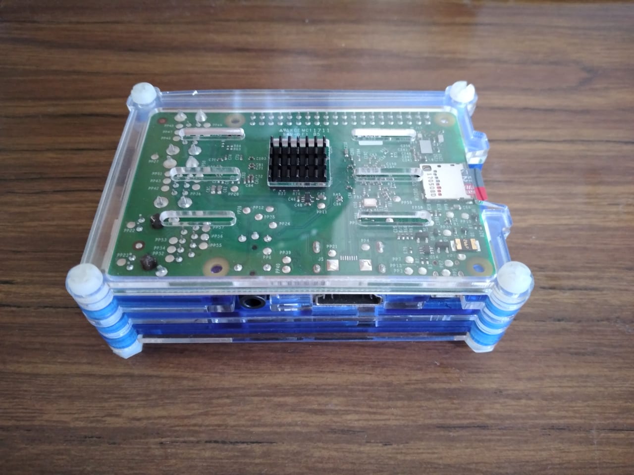 A Raspberry Pi single board computer