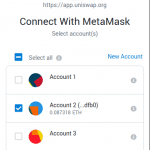 Step 3 – Select Account In MetaMask