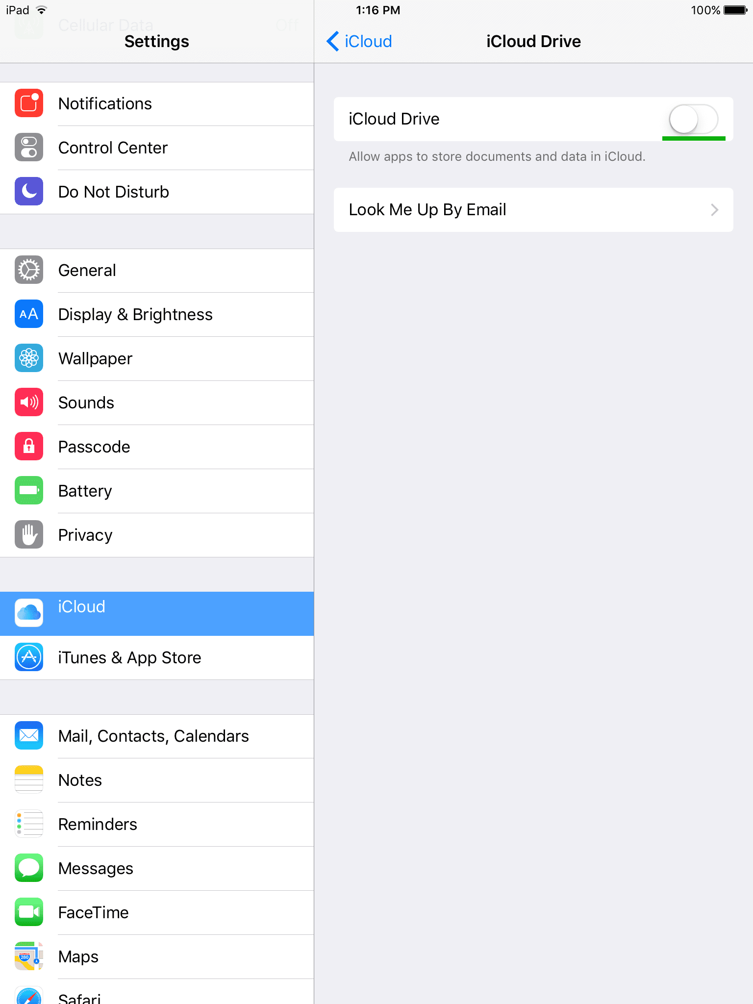 How to turn off iCloud