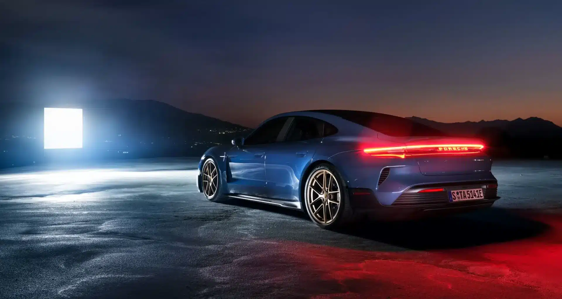 Porsche Taycan Turbo GT sedan. Car